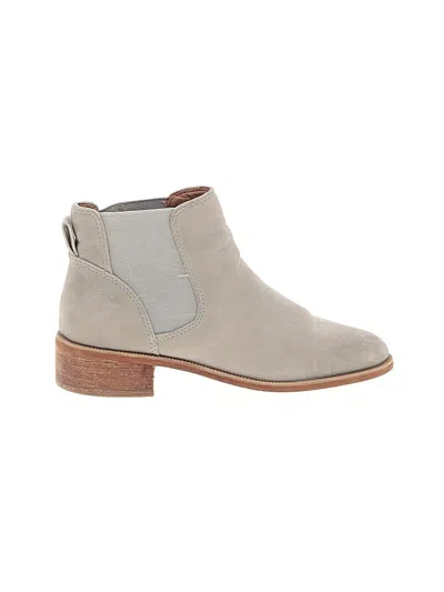 Pre-owned Caslon Ankle Boots In Gray