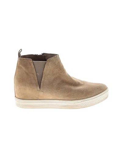 Pre-owned Caslon Ankle Boots In Tan