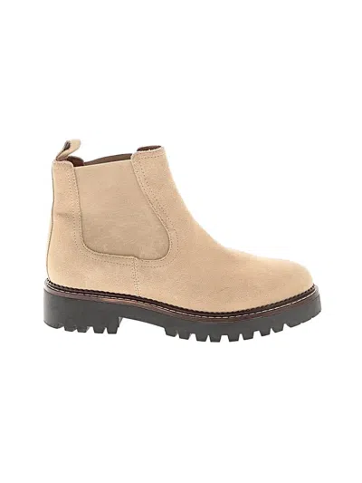 Pre-owned Caslon Ankle Boots In Tan