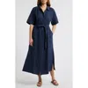 Caslon ® Belted Maxi Shirtdress
