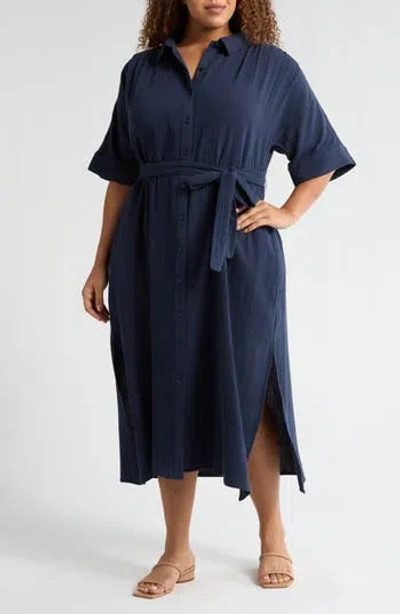 Caslon ® Belted Midi Shirtdress