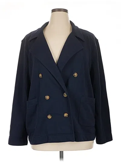 Pre-owned Caslon Blazer Jacket In Blue