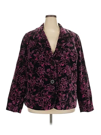 Pre-owned Caslon Blazer Jacket In Purple