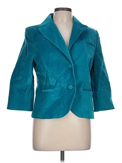 Pre-owned Caslon Blazer Jacket In Teal