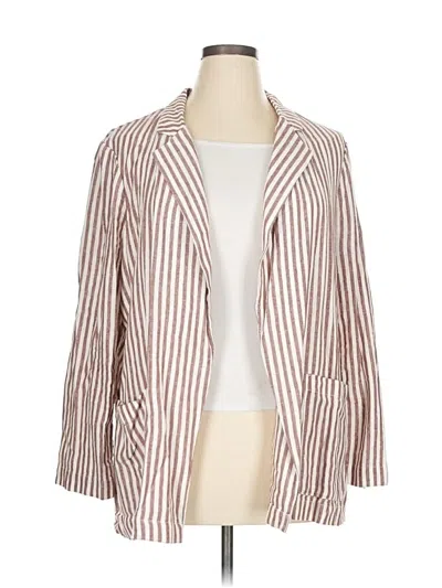 Pre-owned Caslon Blazer Jacket In White