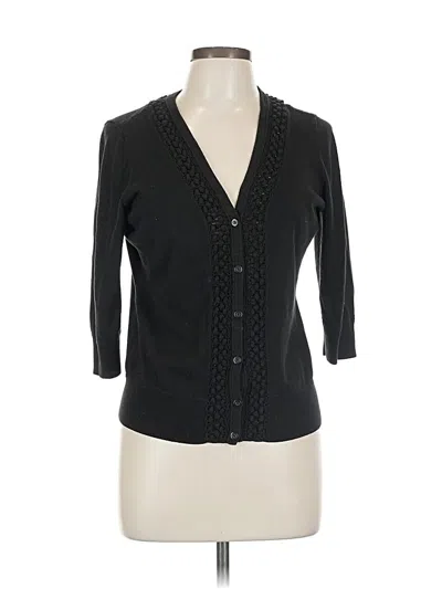 Pre-owned Caslon Cardigan Sweater In Black