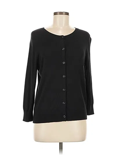 Pre-owned Caslon Cardigan Sweater In Black