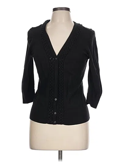 Pre-owned Caslon Cardigan Sweater In Black