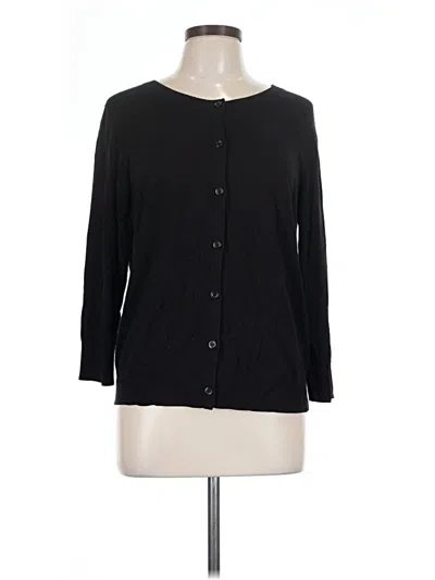 Pre-owned Caslon Cardigan Sweater In Black