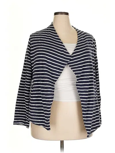 Pre-owned Caslon Cardigan Sweater In Blue