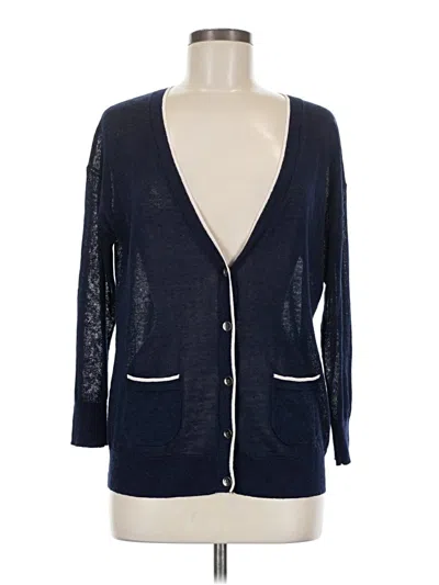 Pre-owned Caslon Cardigan Sweater In Blue