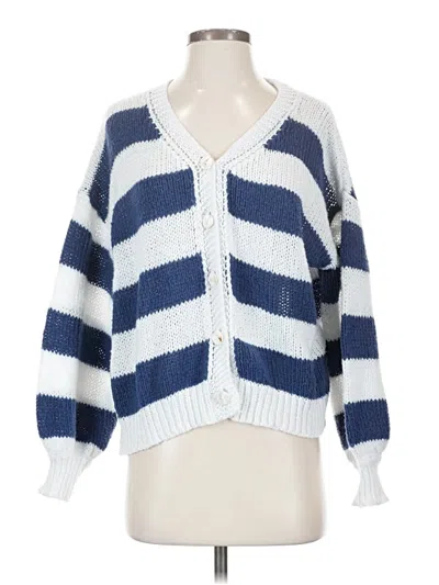 Pre-owned Caslon Cardigan Sweater In Blue