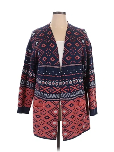Pre-owned Caslon Cardigan Sweater In Blue