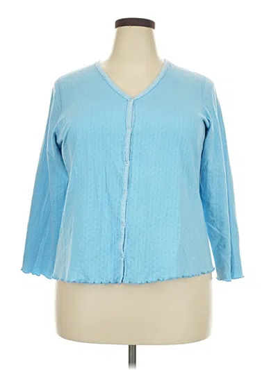 Pre-owned Caslon Cardigan Sweater In Blue