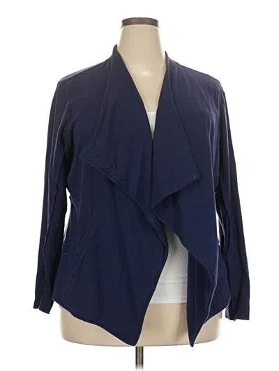 Pre-owned Caslon Cardigan Sweater In Blue