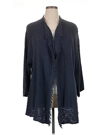 Pre-owned Caslon Cardigan Sweater In Blue