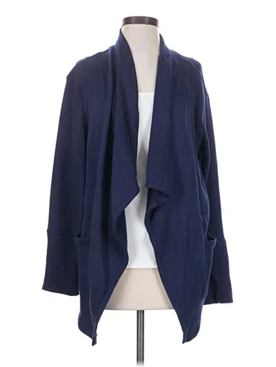 Pre-owned Caslon Cardigan Sweater In Blue