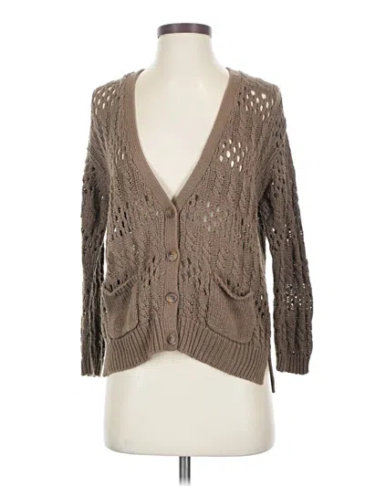 Pre-owned Caslon Cardigan Sweater In Brown