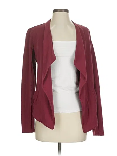 Pre-owned Caslon Cardigan Sweater In Burgundy