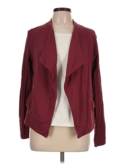 Pre-owned Caslon Cardigan Sweater In Burgundy