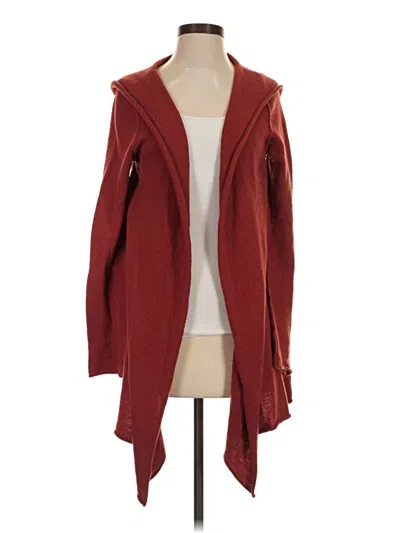 Pre-owned Caslon Cardigan Sweater In Burgundy