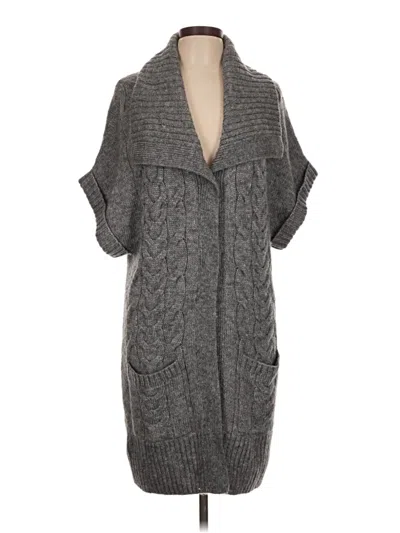 Pre-owned Caslon Cardigan Sweater In Gray