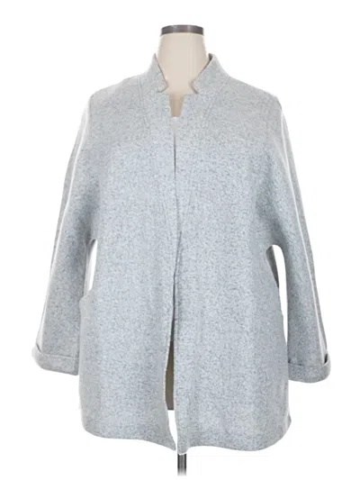 Pre-owned Caslon Cardigan Sweater In Gray