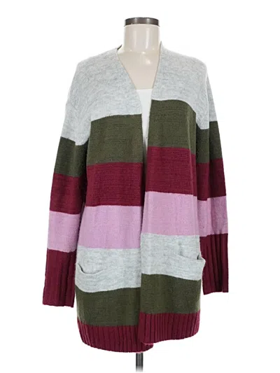 Pre-owned Caslon Cardigan Sweater In Gray