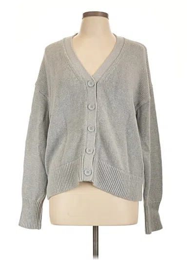 Pre-owned Caslon Cardigan Sweater In Gray