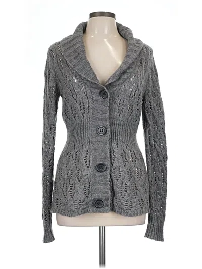 Pre-owned Caslon Cardigan Sweater In Gray