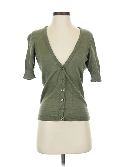 Pre-owned Caslon Cardigan Sweater In Green