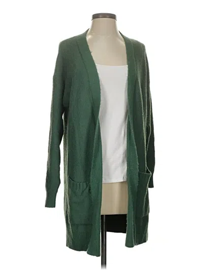Pre-owned Caslon Cardigan Sweater In Green
