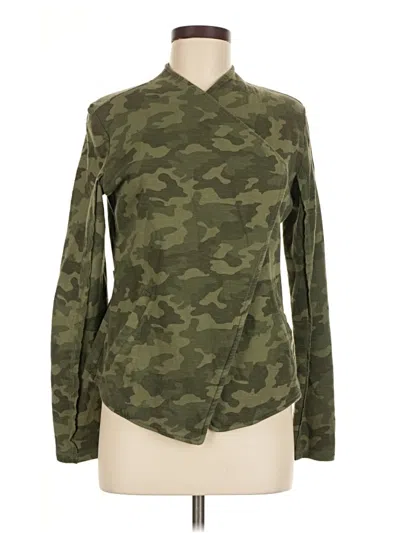 Pre-owned Caslon Cardigan Sweater In Green