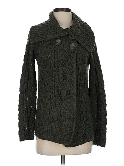 Pre-owned Caslon Cardigan Sweater In Green