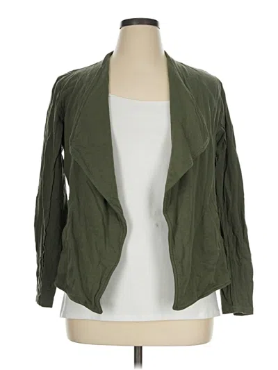 Pre-owned Caslon Cardigan Sweater In Green