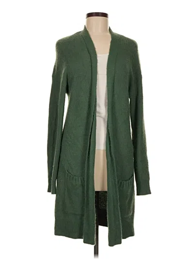 Pre-owned Caslon Cardigan Sweater In Green