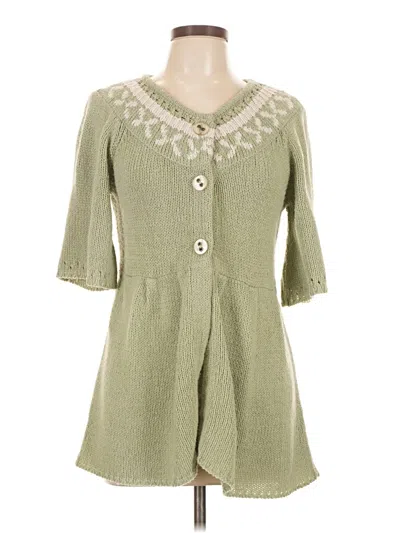 Pre-owned Caslon Cardigan Sweater In Green