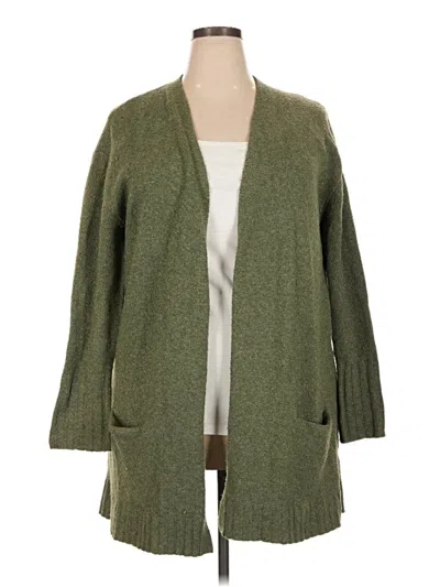 Pre-owned Caslon Cardigan Sweater In Green