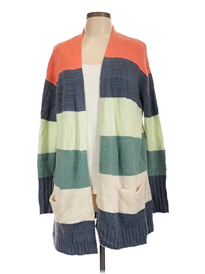 Pre-owned Caslon Cardigan Sweater In Green