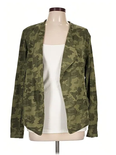Pre-owned Caslon Cardigan Sweater In Green