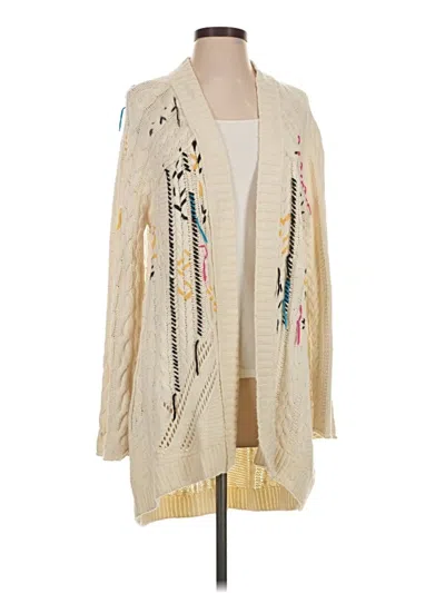 Pre-owned Caslon Cardigan Sweater In Ivory