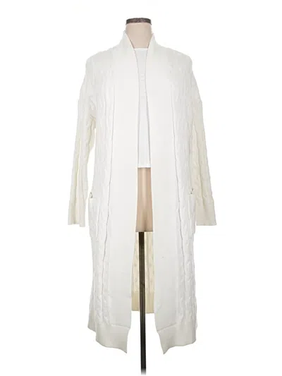 Pre-owned Caslon Cardigan Sweater In Ivory