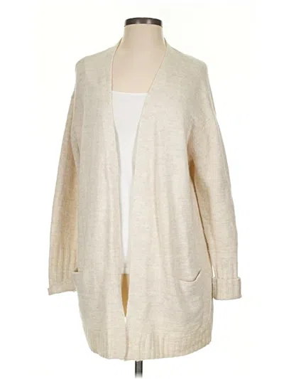 Pre-owned Caslon Cardigan Sweater In Ivory