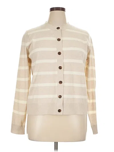 Pre-owned Caslon Cardigan Sweater In Ivory