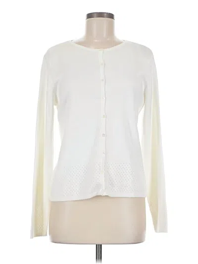 Pre-owned Caslon Cardigan Sweater In Ivory