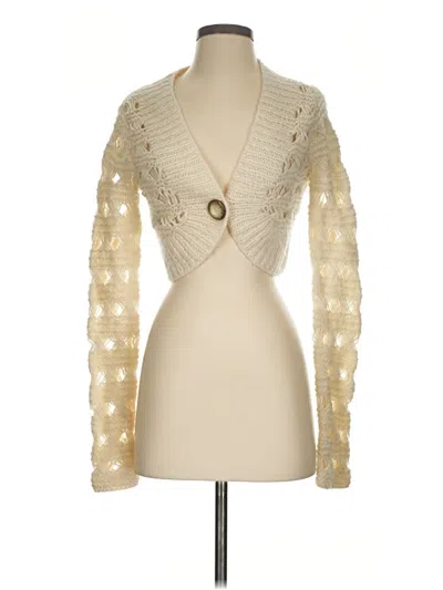 Pre-owned Caslon Cardigan Sweater In Ivory