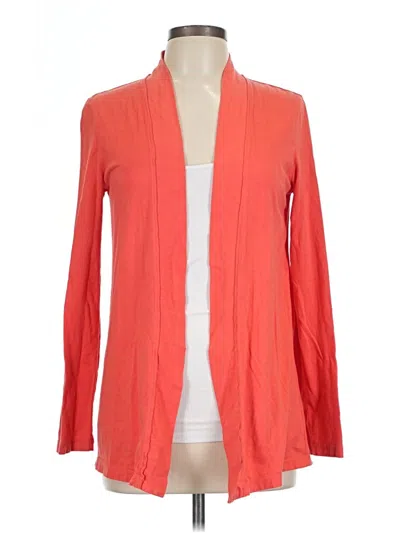 Pre-owned Caslon Cardigan Sweater In Orange