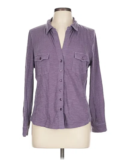 Pre-owned Caslon Cardigan Sweater In Purple
