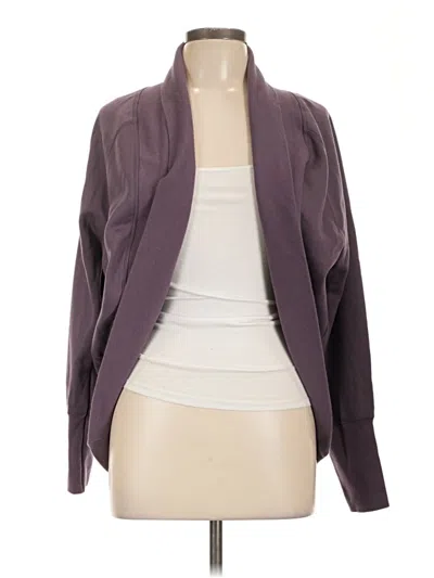 Pre-owned Caslon Cardigan Sweater In Purple