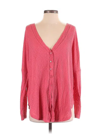 Pre-owned Caslon Cardigan Sweater In Red